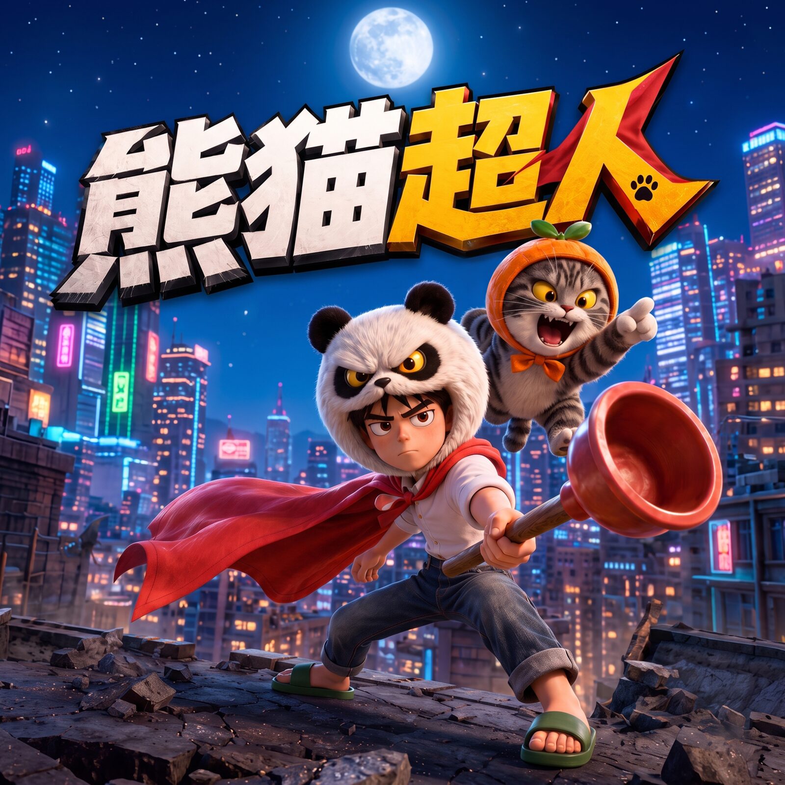 Panda Superhero key visual